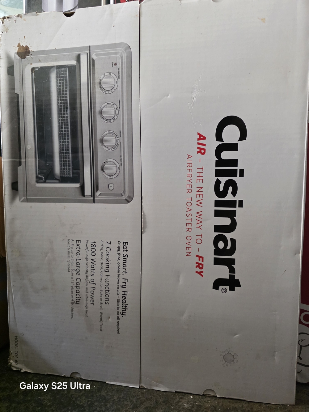 Cuisinart Air Fryer Toaster Oven - Stainless Steel Look Brand New Unopened 99